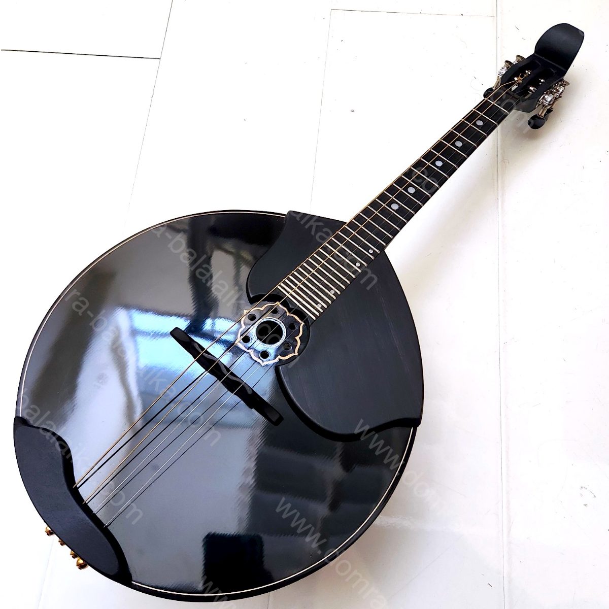 Lux Russian Concert Grade four string domra with ebony necks and ebony fretboards., photo 10