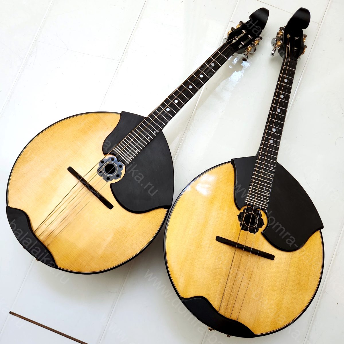 ebony, steel frets, enlarged body, soundboard: resonant spruce, body: flamed ma..., photo 10