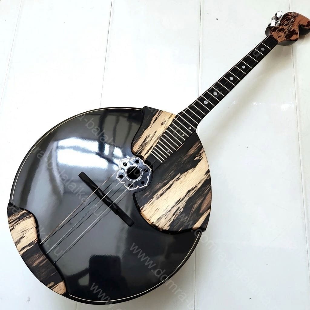 This instrument features an enlarged body crafted from figured maple and staine..., photo 2