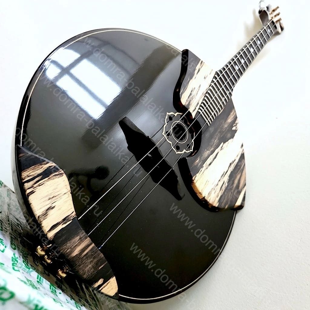 This instrument features an enlarged body crafted from figured maple and staine..., photo 8