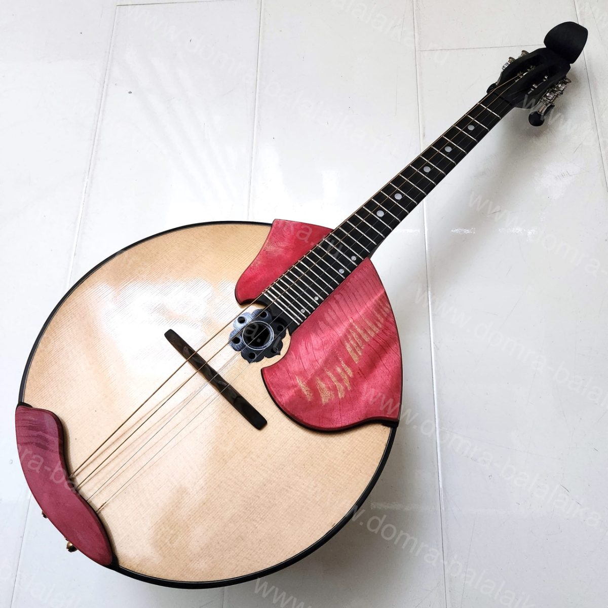 The “Lux” — a crimson concert four‑string domra. Crafted with elegance and prec..., photo 1