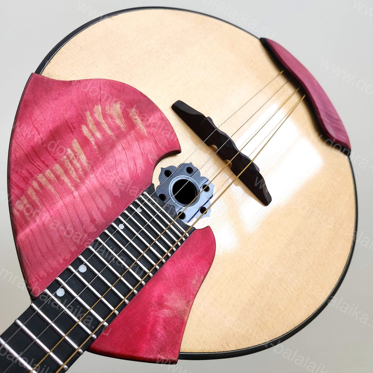 The “Lux” — a crimson concert four‑string domra. Crafted with elegance and prec..., photo 5