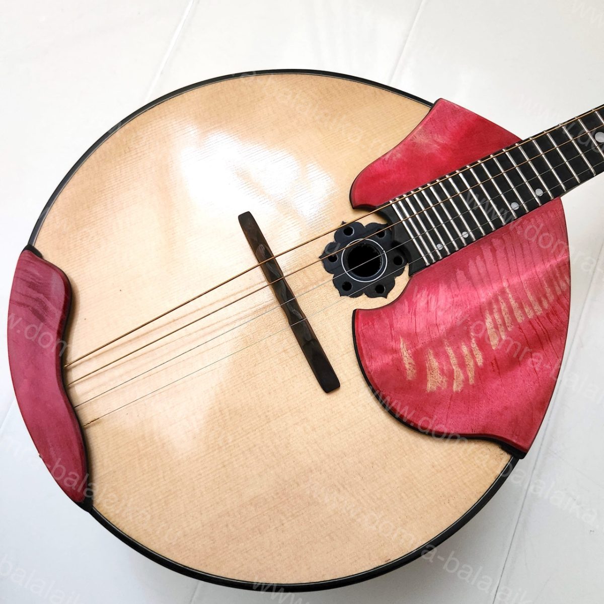 The “Lux” — a crimson concert four‑string domra. Crafted with elegance and prec..., photo 4