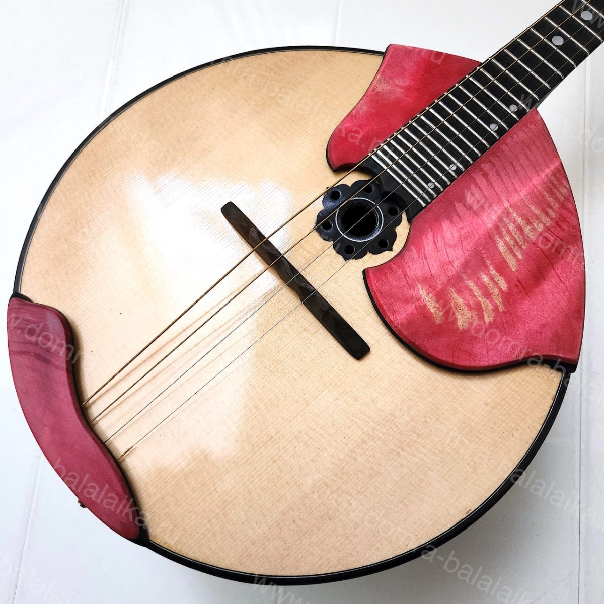 The “Lux” — a crimson concert four‑string domra. Crafted with elegance and prec..., photo 6