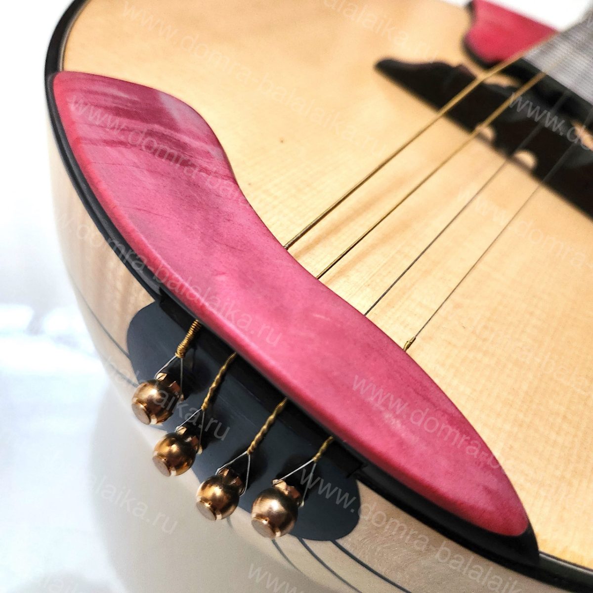 The “Lux” — a crimson concert four‑string domra. Crafted with elegance and prec..., photo 7