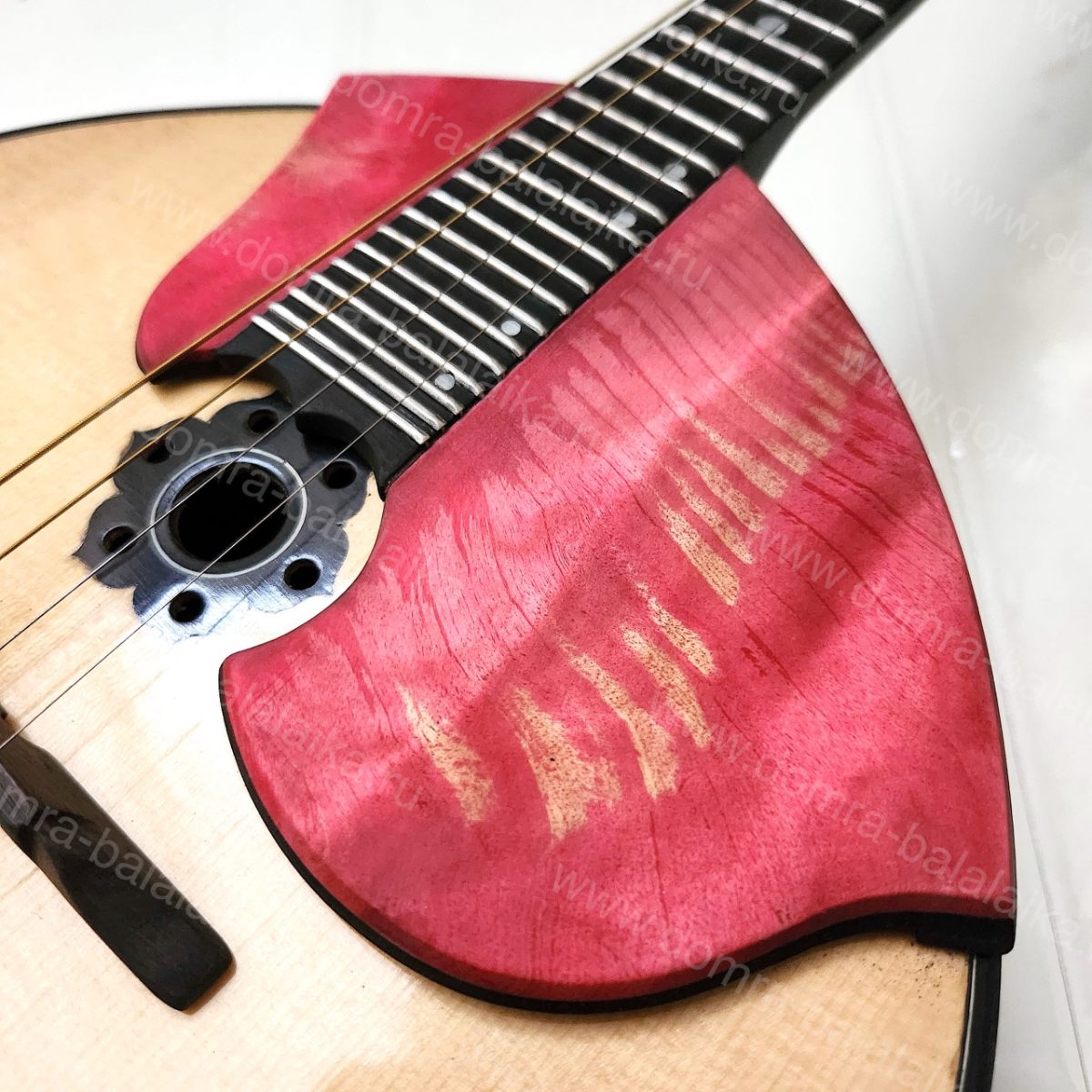 The “Lux” — a crimson concert four‑string domra. Crafted with elegance and prec..., photo 8