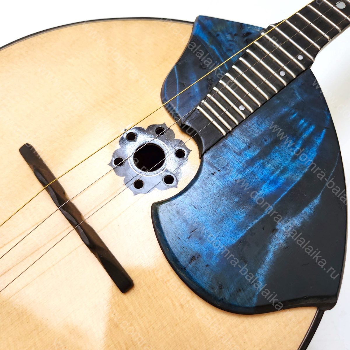 We’ve made a luxury concert domra in a vintage blue colour. We decided not to s..., photo 4