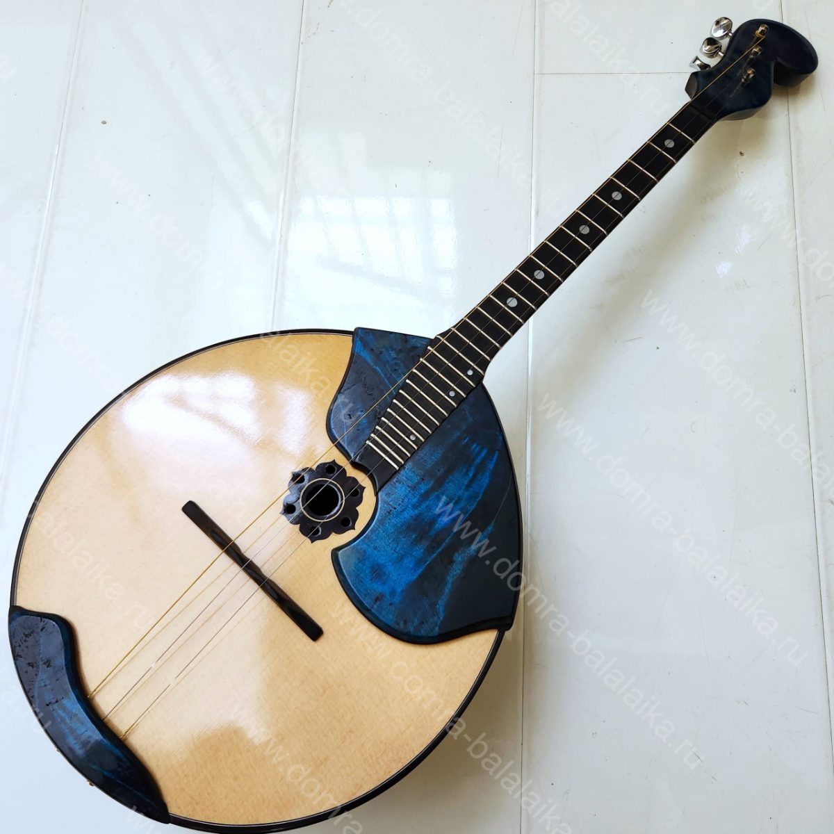 We’ve made a luxury concert domra in a vintage blue colour. We decided not to s..., photo 3