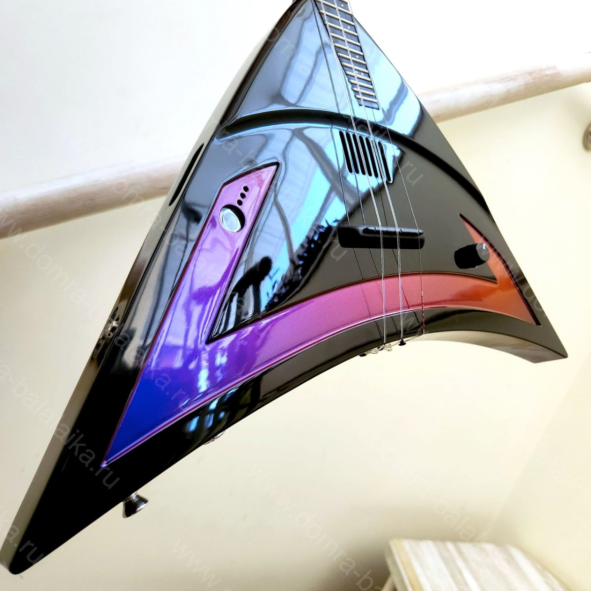 A concert domra lux with a black‑wood fingerboard and steel frets, as well as a..., photo 3