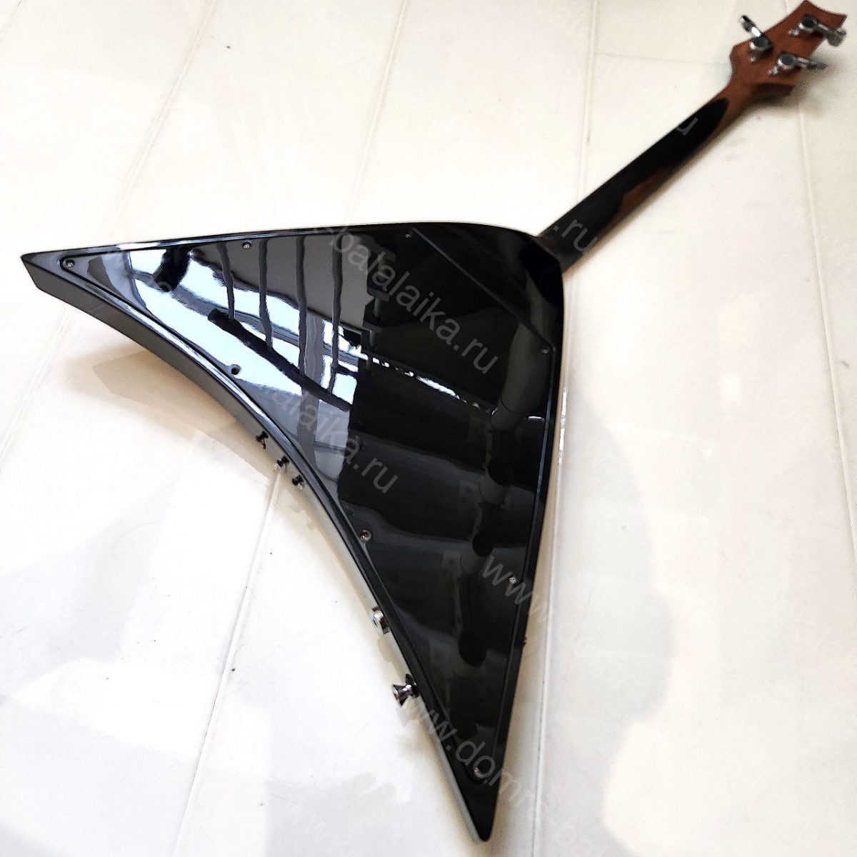 Electric balalaika in Camaro Yellow colour., photo 4