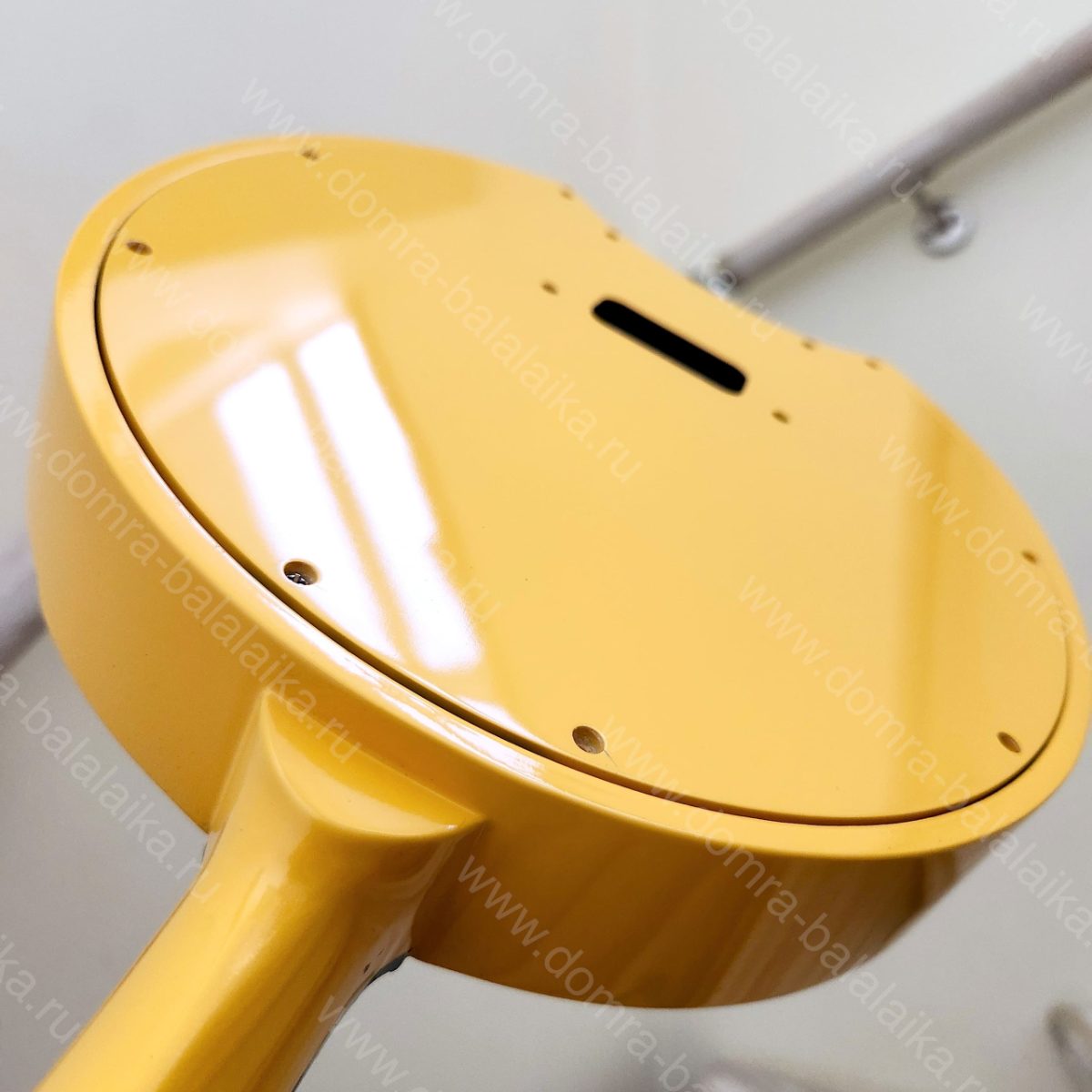 The domra on the left is in Camaro Yellow colour (body — maple, acrylic finish)..., photo 1