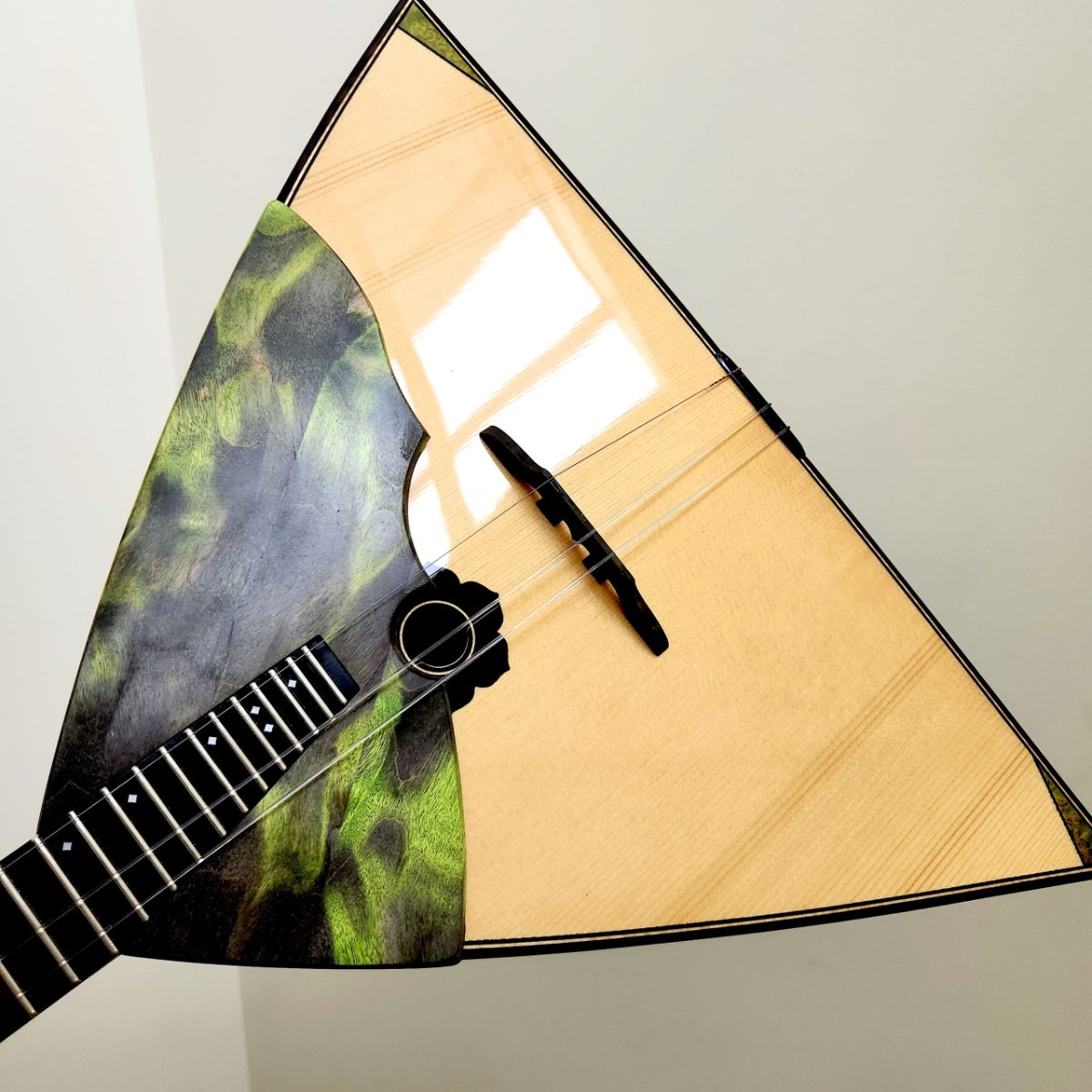 n the photo — a luxury concert balalaika «Northern Lights, No. 1», crafted by a..., photo 1