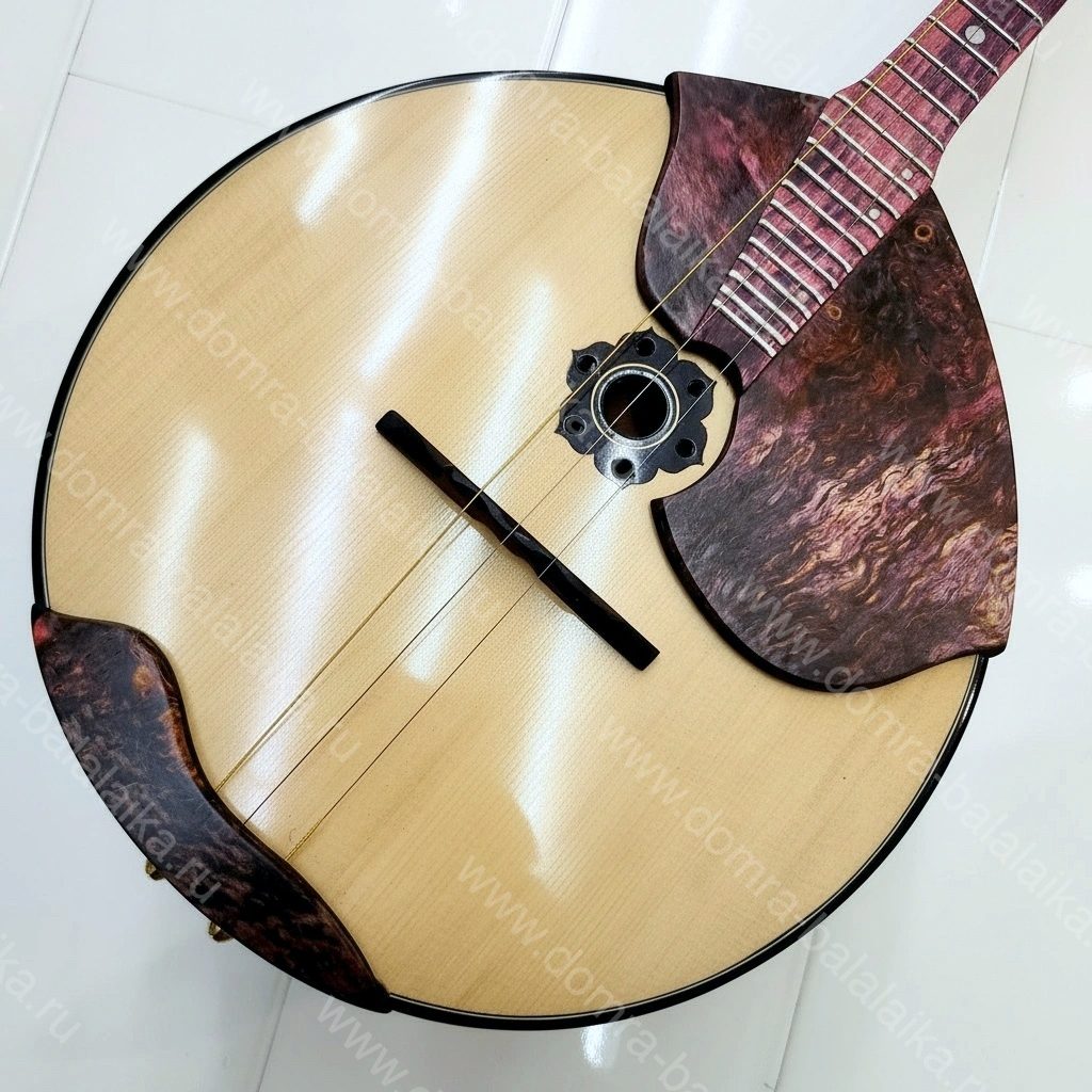 A domra of the highest concert category, featuring steel frets, an ebony finger..., photo 3