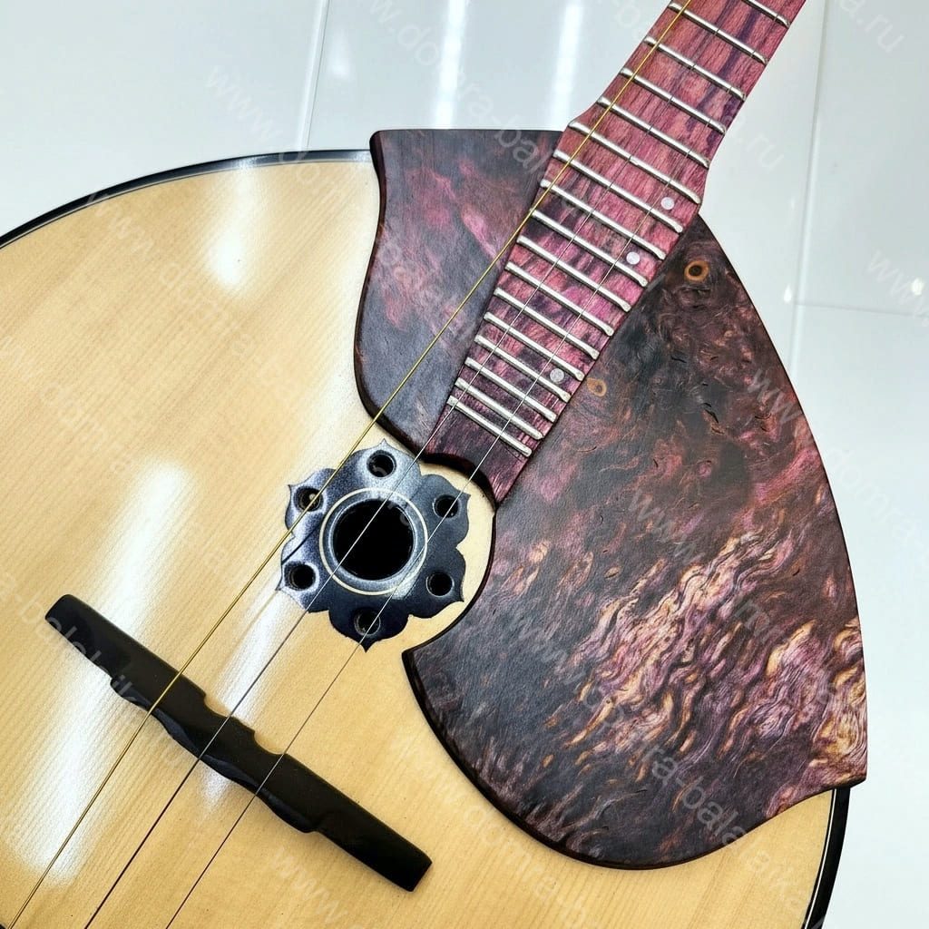 A domra of the highest concert category, featuring steel frets, an ebony finger..., photo 4