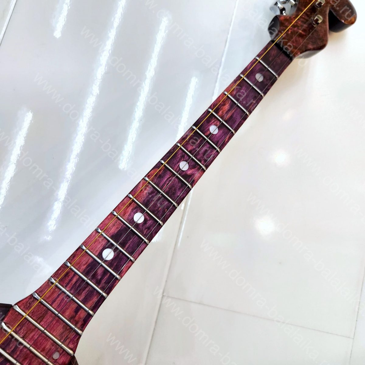 A domra of the highest concert category, featuring steel frets, an ebony finger..., photo 5
