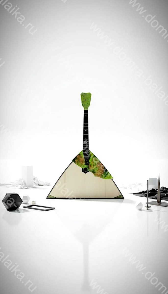 The photo shows a turquoise luxury concert balalaika (reserved), as well as two..., photo 6