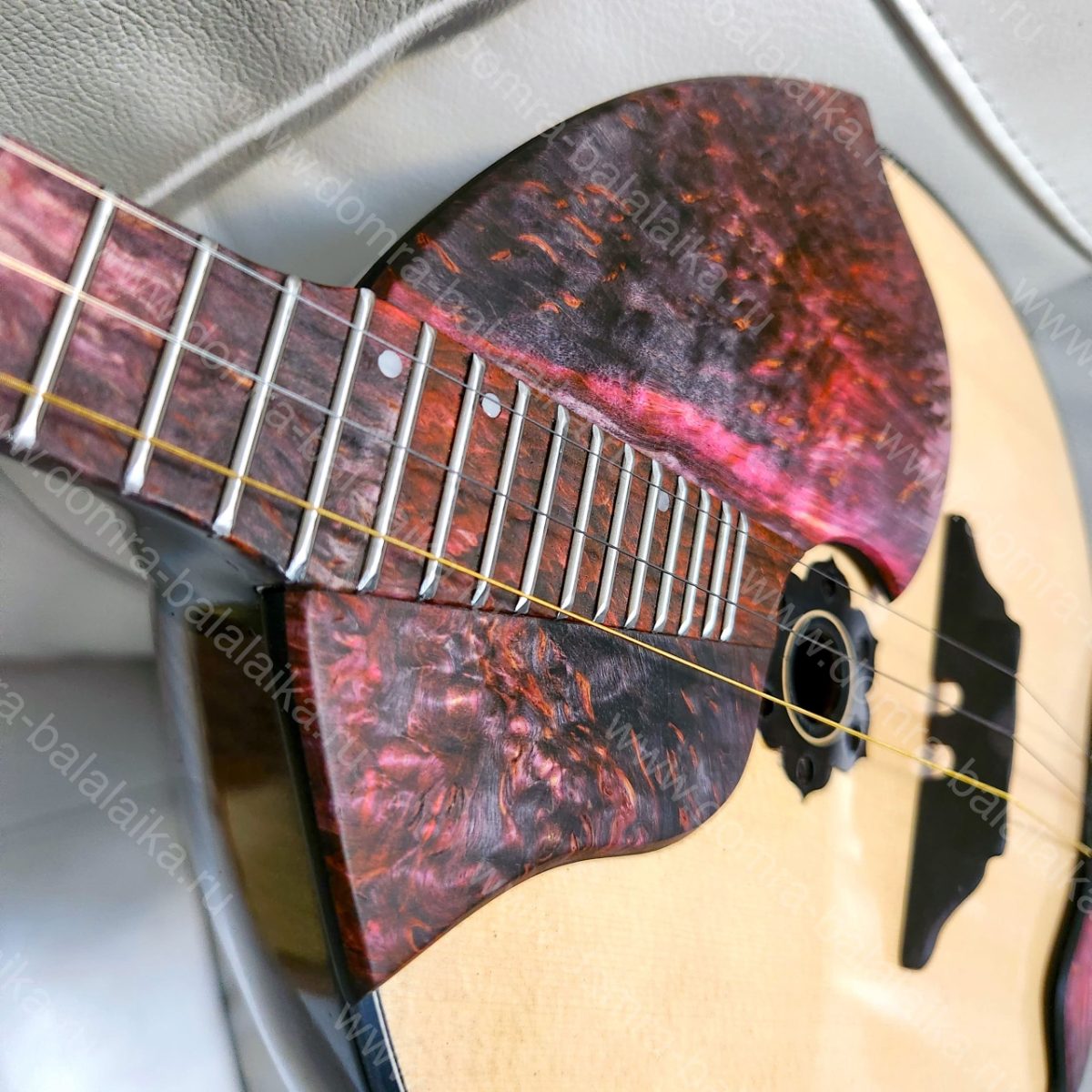 Luxury domra “Lava” No. 2, custom-made. A top-tier concert domra with steel fre..., photo 4