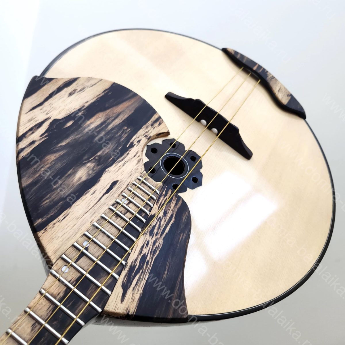Two luxury alto concert domras with ebony fingerboards. The brunette is reserve..., photo 7