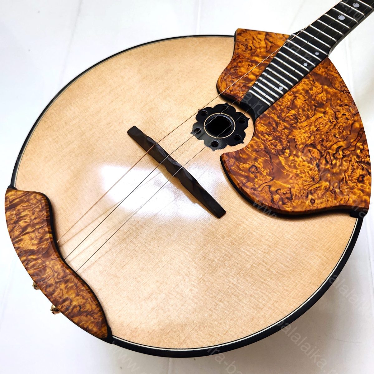 We made a concert “amber” domra deluxe with a fingerboard made of ebony and ste..., photo 4