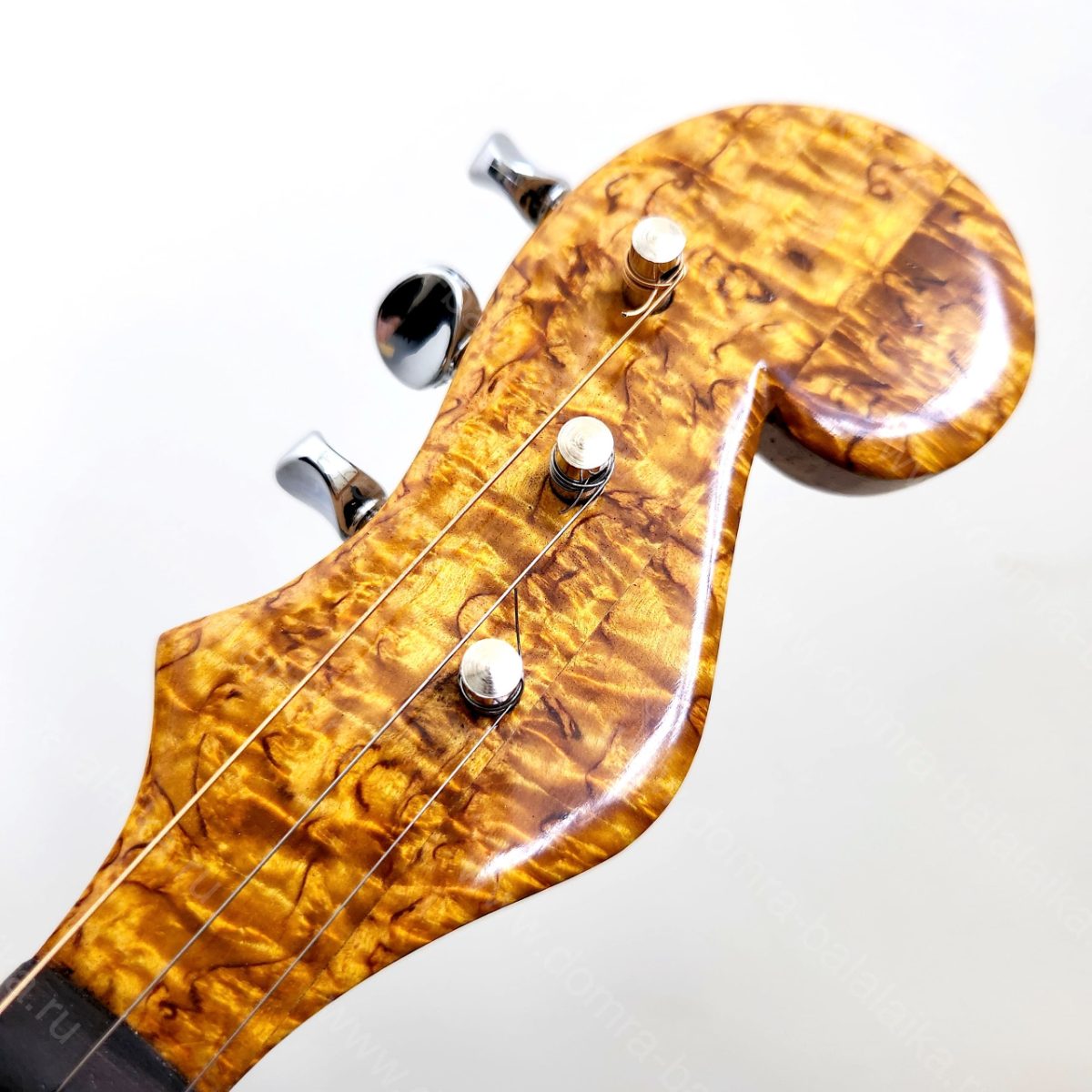 We made a concert “amber” domra deluxe with a fingerboard made of ebony and ste..., photo 6