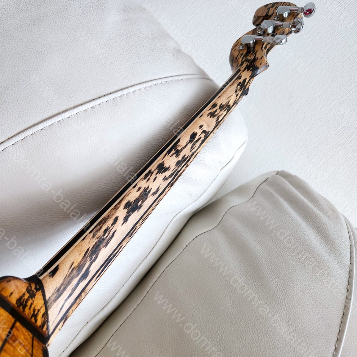 We’ve made a concert alto domra with an ebony neck — «Black Leopard» (blackwood..., photo 5