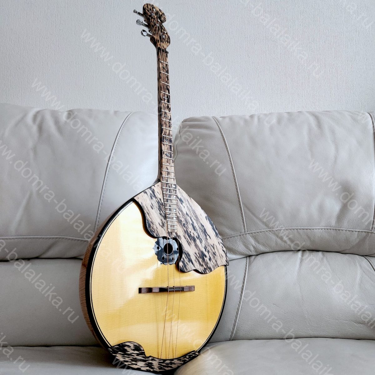 We’ve made a concert alto domra with an ebony neck — «Black Leopard» (blackwood..., photo 3