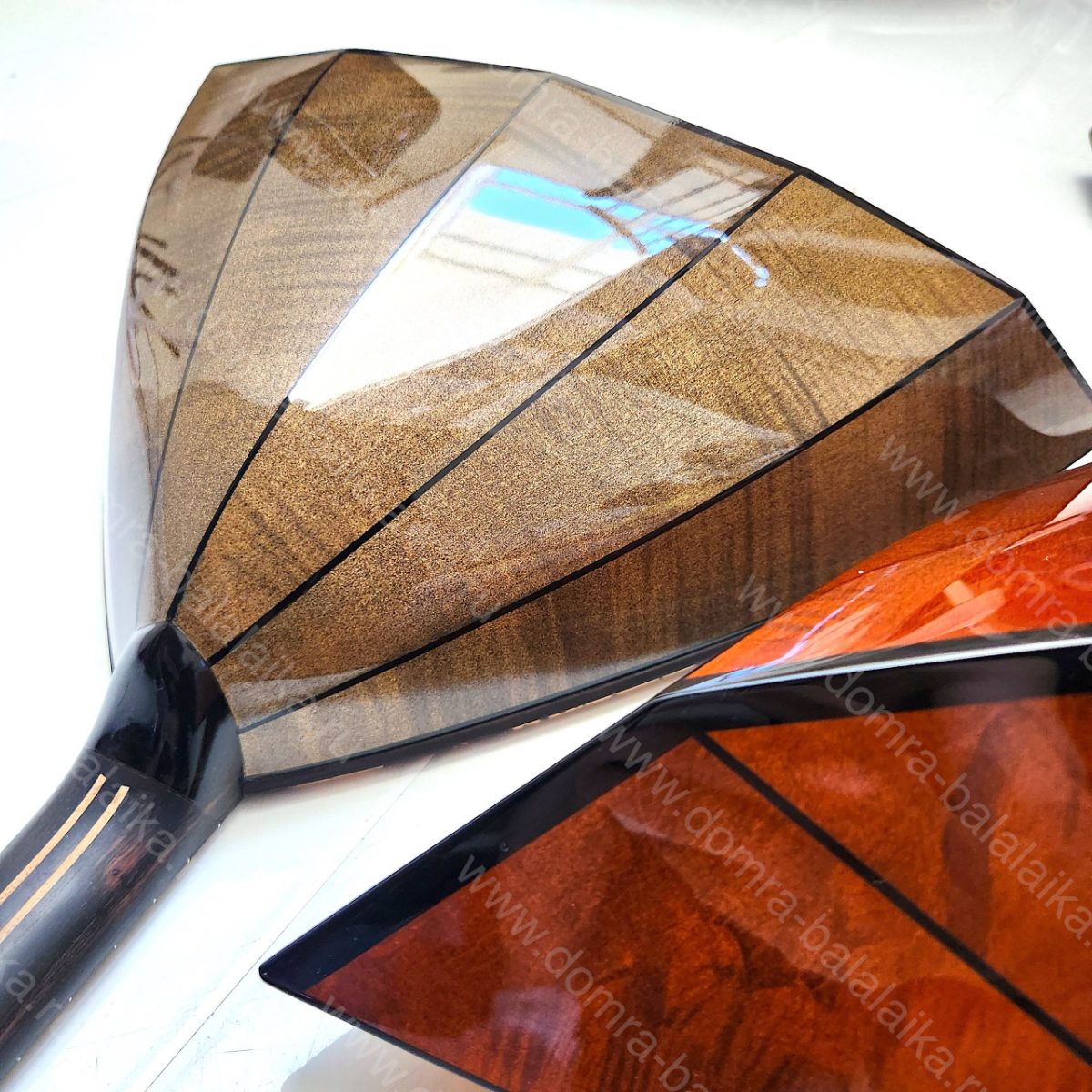 Today we have a couple of balalaikas. The body is made of figured maple, the so..., photo 1
