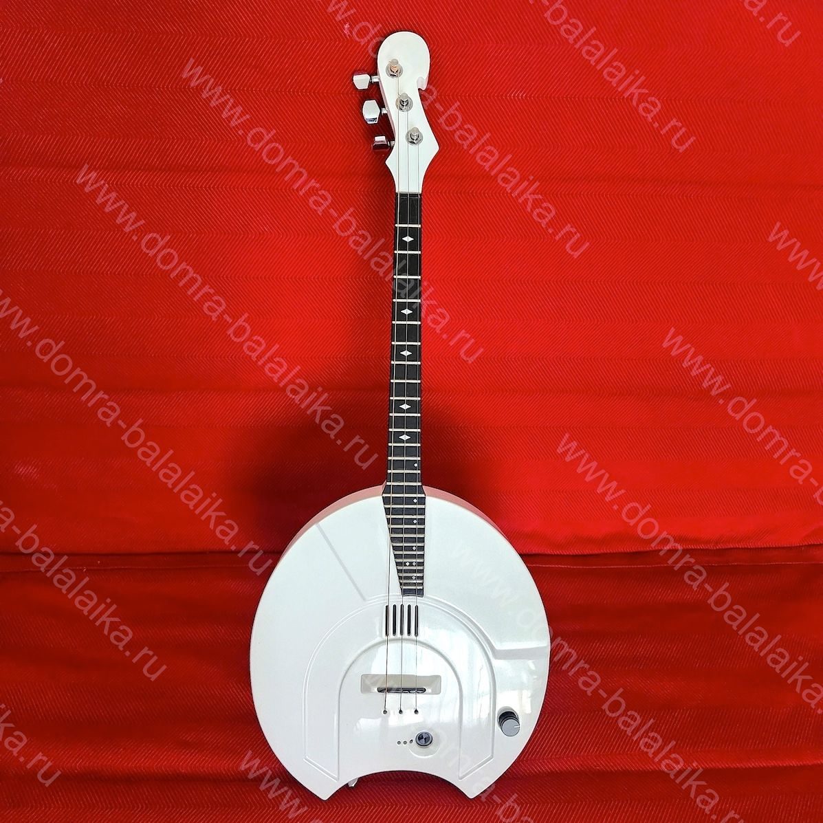 We crafted an all-white electric domra for one of our customers. It features a..., photo 5