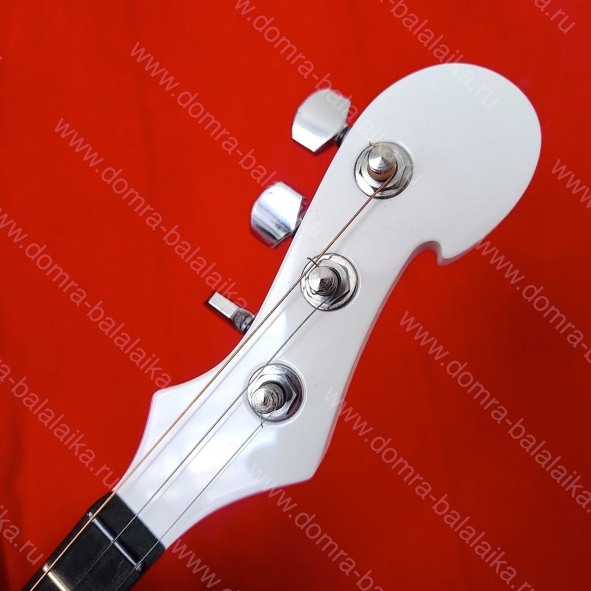 We crafted an all-white electric domra for one of our customers. It features a..., photo 3
