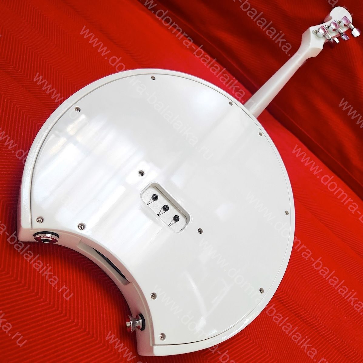 We crafted an all-white electric domra for one of our customers. It features a..., photo 4