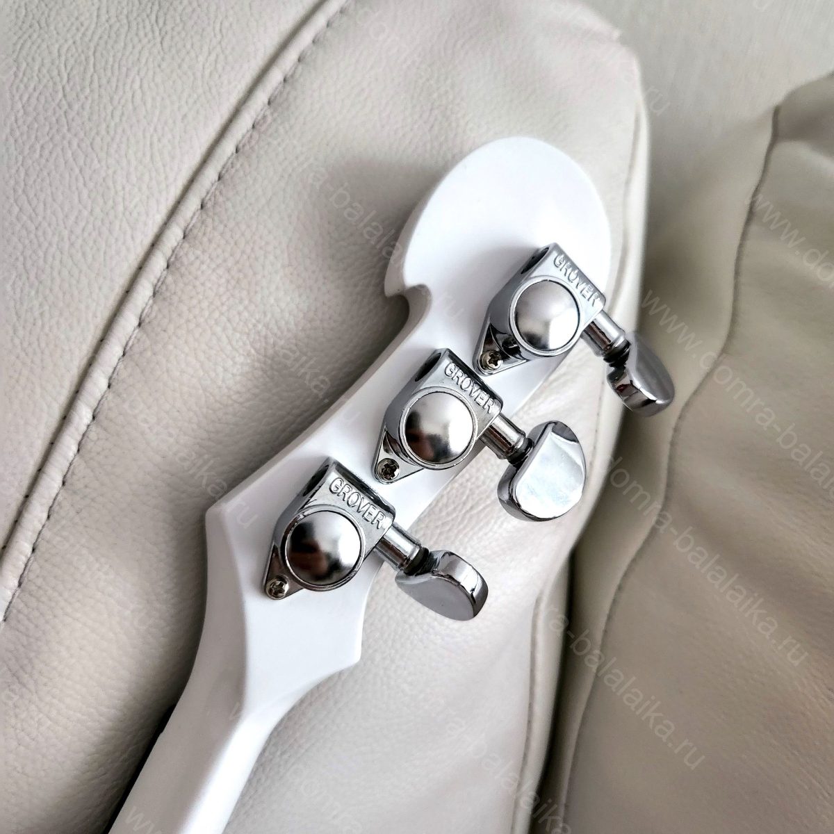 A client asked for an electric domra in white and silver. We made it, and the r..., photo 4