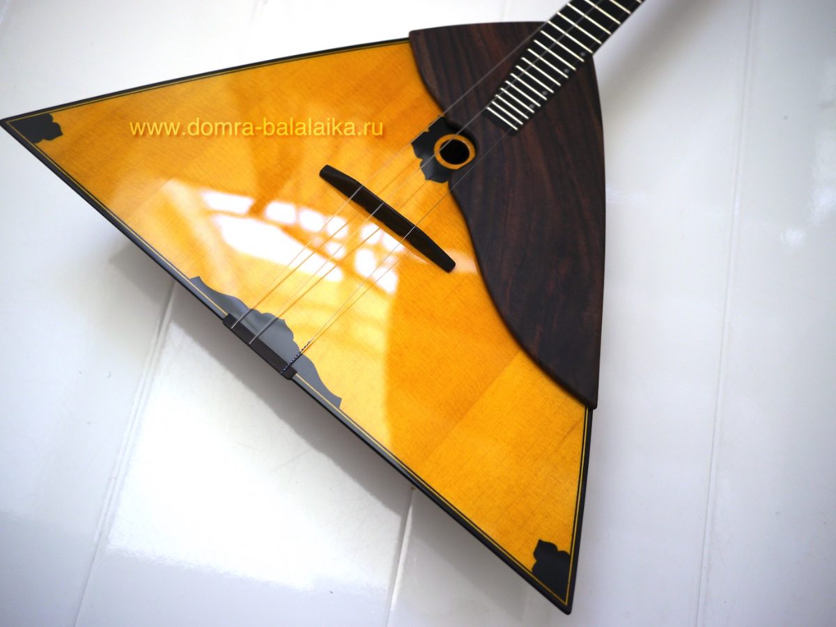 Handcrafted prima balalaika No. 5, concert model, made at A. Tsygankov’s worksh..., photo 2